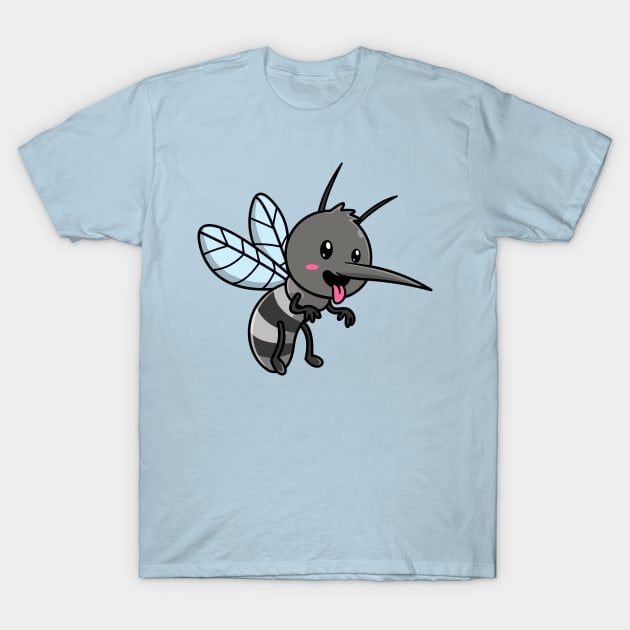 Cute Mosquito Flying Cartoon T-Shirt by Catalyst Labs